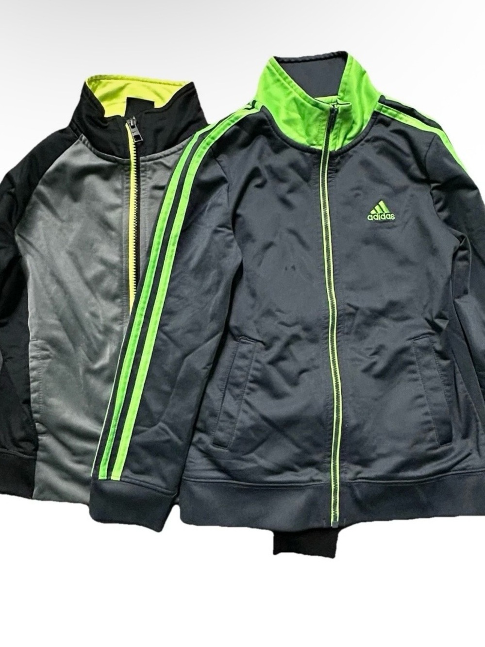 Boys Nike Adidas Track Jackets Lightweight Full Zip Size 7